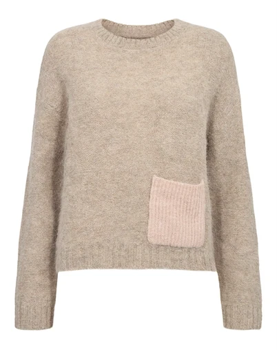 Nümph - NUSalia Strik - Sesame Melange